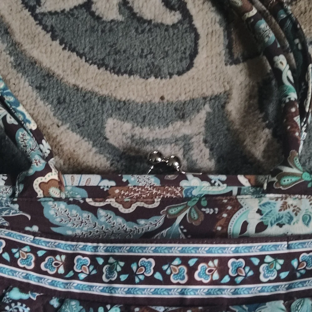 RETIRED JAVA BLUE VERY BRADLEY HANDBAG - Picture 2 of 5